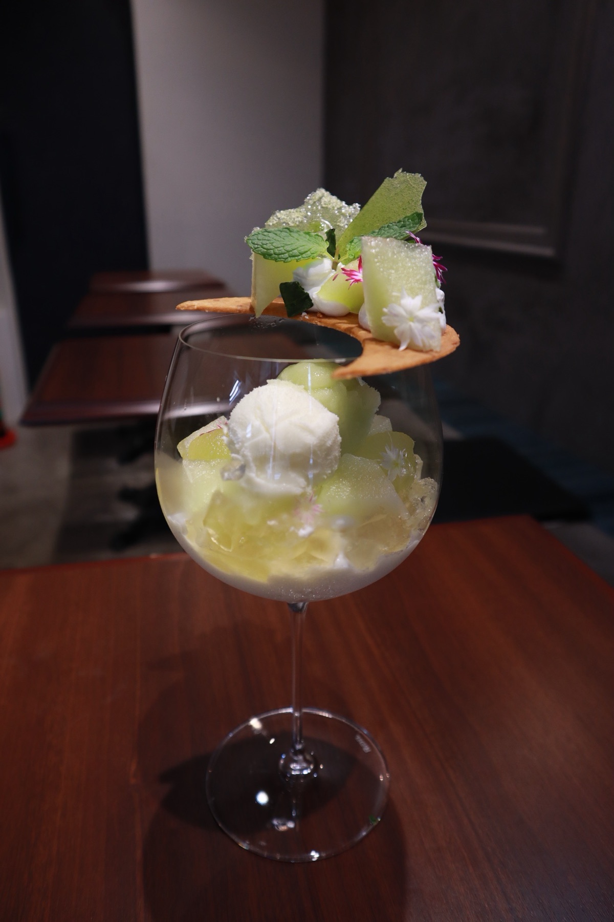 cafe mogu 初夏のメロンパフェ